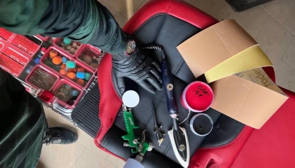 How to repair and repaint leather. All tools needed for interior detailing.