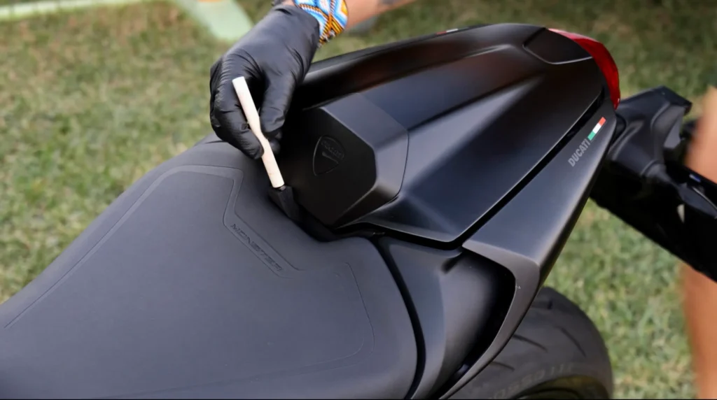 Motorbike super bike ducati matt color ceramic coating