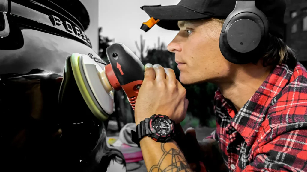 Detailer poliravimo purkštukas juodas automobilis flex automatinis poliravimo aparatas